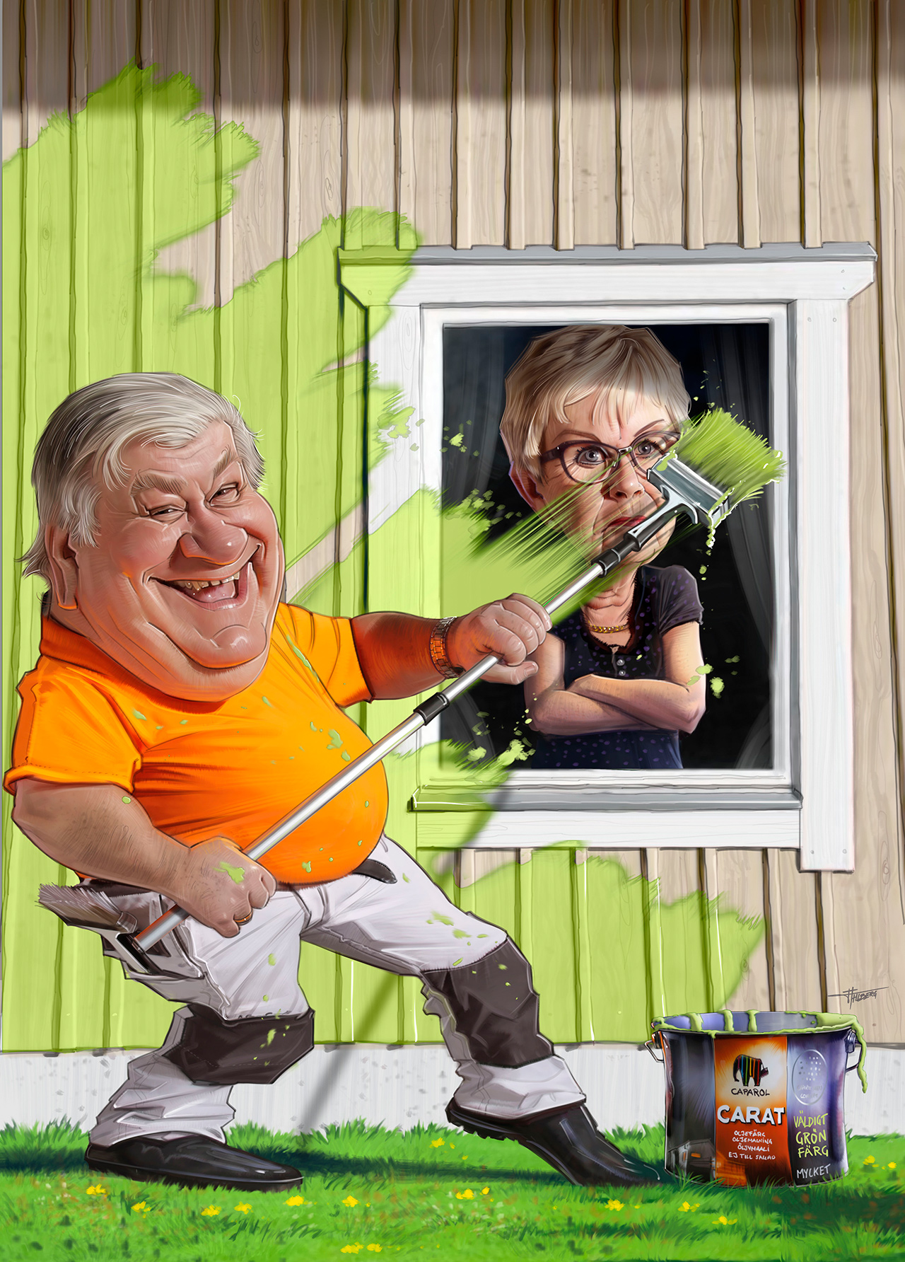 Color Company Illustration Out Ad Campaign