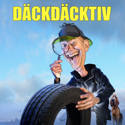 Tecknad illustration till Däckteam - Däckdäcktiv